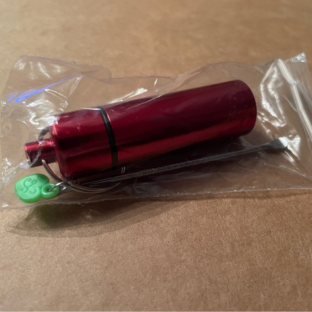 Red Waterproof Aluminum Keychain *free add-on